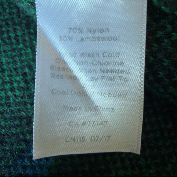 Talbots Plaid Open Front Cardigan - Picture 6 of 6